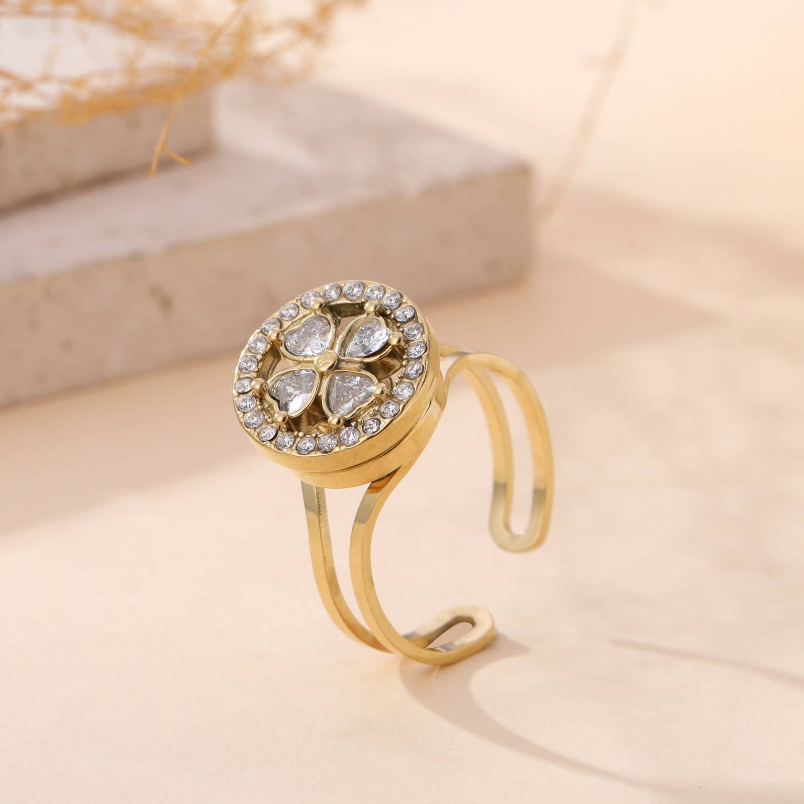 Bague anti - stress rotative - Lili - Bijoux Bravo