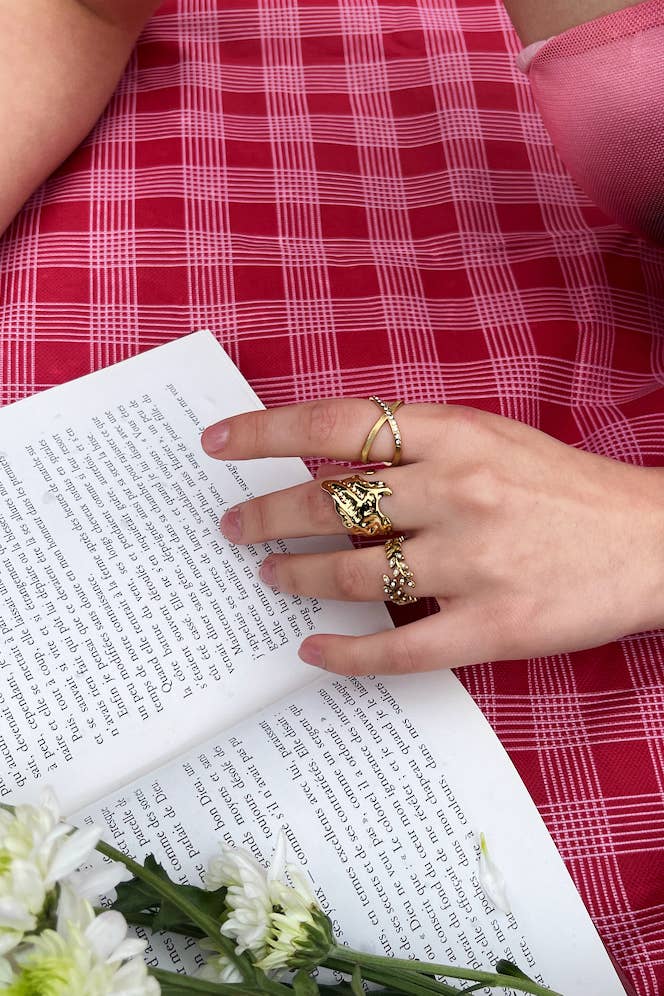 Bague en acier inoxydable 424RX135 - Bijoux Bravo