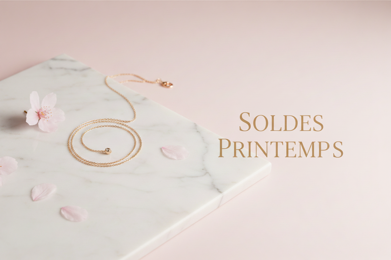 Bannière Soldes Printemps - Rose Luxe