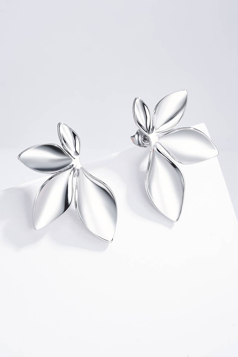 Boucles d'oreilles en acier inoxydable 124AQ269 - Bijoux Bravo