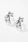 Boucles d'oreilles en acier inoxydable 124AQ348 - Bijoux Bravo