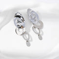 Boucles d'oreilles pendantes cercles - Solène - Bijoux Bravo