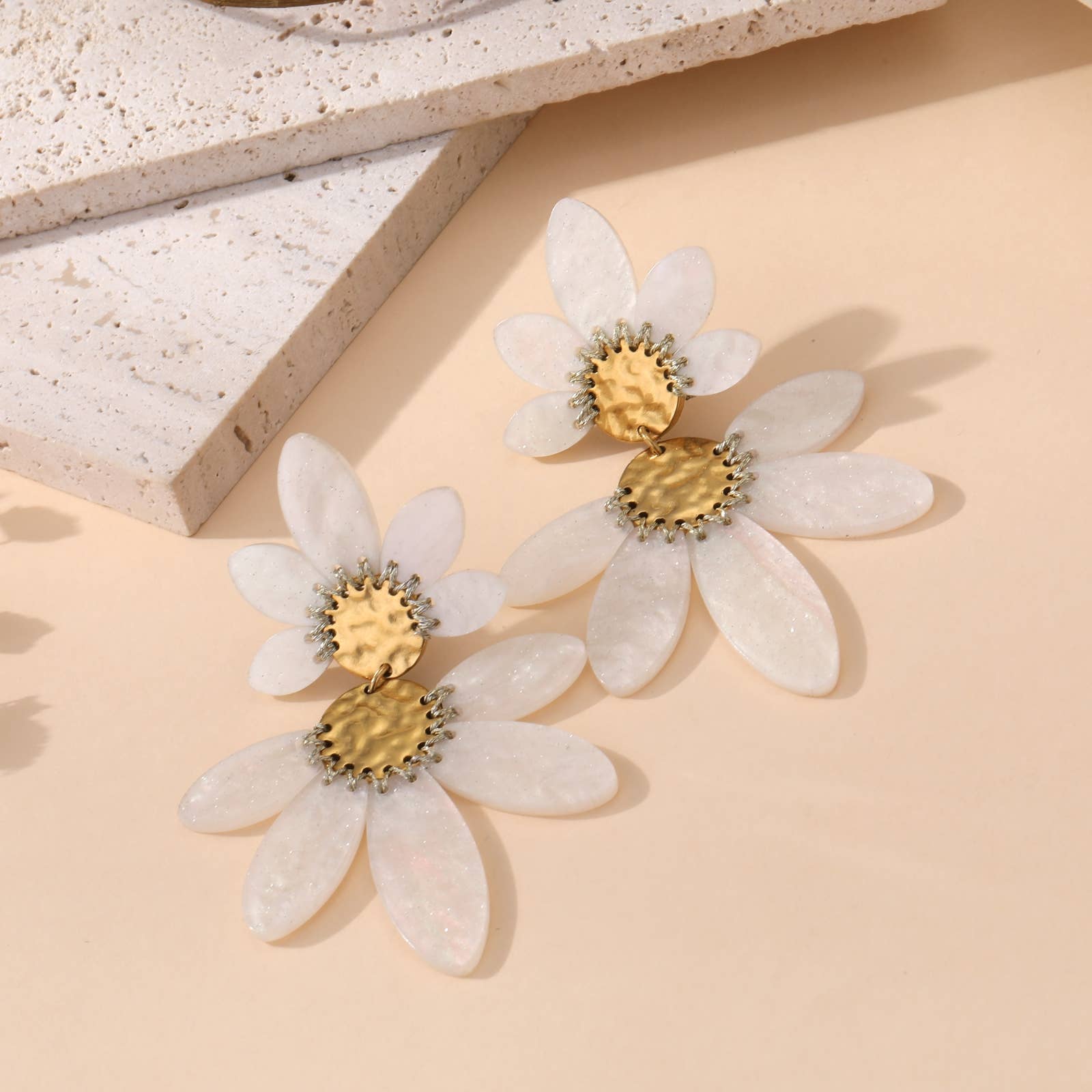 Boucles d'oreilles pendantes - Emalda - Bijoux Bravo
