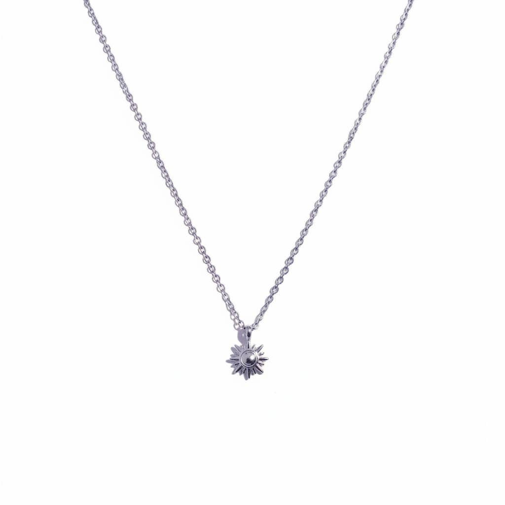 Collier soleil minimaliste en acier inoxydable - Bijoux Bravo